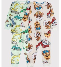Resim Zuzunga 2'li Paw Petrol Ve Ekskavatör Desenli Erkek Çocuk Pijama Takımı Renklı 