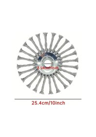 Resim Xuweiwei 10 Inç Metal Yabani Ot Kesici Başlığı Ağır Hizmet Bahçe Trimmer Aksesuarı 