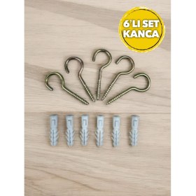 Resim Nalbur Bakkal Metal Piton Vidalı Gerdirme Kancalı Avize Asma Kiti Çekme Kaldırma Tavan Açık Ağız 