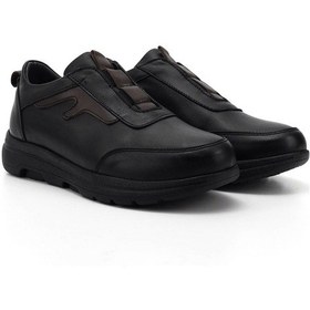 Resim Gönderi R Siyah Dilden Lastikli Hakiki Deri Comfort Ayakkabı Siyah 