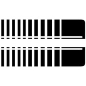 Resim Padalink 2 Adet Araç Kaputu Çizgi Sticker - Su Geçirmez Pvc, Kolay Uygulama, 95cm Mat Siyah 