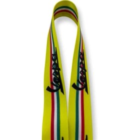 Resim Italyan Bayrak Baskılı Vespa Yazılı Motosiklet Boyunluk Modeli 