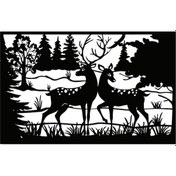 Resim Ceylanlar Ve Orman 100x60 Cm 