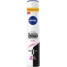 Resim Nivea Black And White Invisible Clear Woman Deodorant 200 ml 