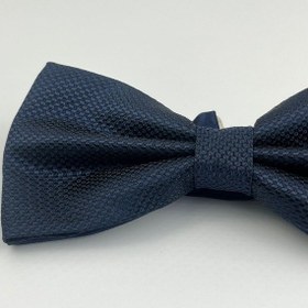Resim Demfashion Lacivert Desenli Erkek Saten Kumaş Papyon Lacivert 