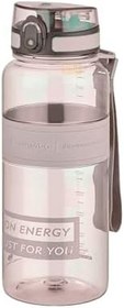 Resim Uzspace 1000ml Büyük Boy Silikon Gövde Tritan Su Matarası (Kahverengi) 