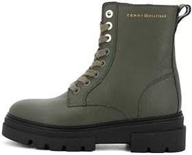 Resim Tommy Hilfiger Deri Logolu Bot Bayan BOT FW0FW08160 RBN 