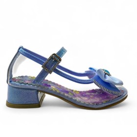 Resim Tuğba Ortopedi 24012 Kız Çocuk Mavi Şeffaf Topuklu Abiye Ayakkabı 
