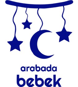 Resim MIGNATIS Arabada Bebek Var - Ay Yıldız Modifiye Araba Sticker 15cm - Lacivert 