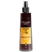 Resim Celenes By Sweden Herbal Bronzlaştırıcı Spf15+ Güneş Yağı 200 ml 