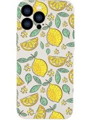 Resim mooodcase Iphone 13 Pro Max Uyumlu Limon Desenli Kamera Lens Korumalı Darbe Emici Silikonlu Lansman Kılıf 