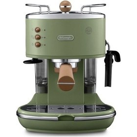 Resim Delonghi ECOV311.GR Icona Vintage Serisi Espresso ve Cappuccino Makinesi + Paket Kahve 