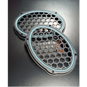 Resim Woodhub Buzmavisi Neon Işıklı 6x9 Oval Hoparlör ve Midrange Kapağı 1takım (2ADET) 