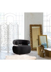 Resim Most Volpe Berjer Silinebilir Siyah Kadife Kumaş Evinize Teslim Siyah 