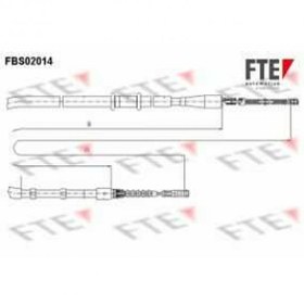 Resim El Freni Kablosu (FTE)(FBS02014)(AUDI 80 B4) 