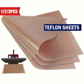 Resim 1/2/3 Adet Teflon Fırın Kağıdı 12×16'' (30x40cm) PTFE Teflon Tabak Astarı, Yüksek Isıl Dirençli, Yapışmaz Yağlı, Yeniden Kullanılabilir, Isı Presi ve Pişirme için Harika Seçim 