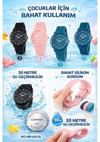 Resim Captiva Analog Suya Dayanıklı Silikon Kordonlu Çoçuk Kol Saati Yeni Moda Şık Tararım Cp.ml.003a3 Pembe 