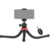 Resim Gajeena 360 Dönebilir Büyük Ahtapot Tripod, Esnek Bacaklar, Akıllı Telefon Ve Kamera İçin Uzaktan Kumandalı Kırmızı Model 