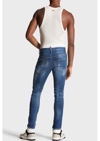 Resim Dsquared2 Erkek Kot Pantolon S74lb1471 S30342 470 Lacivert 
