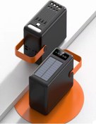 Resim 80000mah 4usb Dahili Mikro Type-c Lightining Kablolu Kamp Işıklı 
