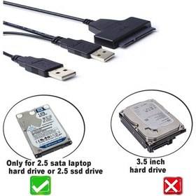 Resim Usb 2.0 Sata Çevirici Kablo 2,5 inç SSD ve HDD için SATA - USB 
