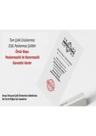 Resim Erkek Çelik Bileklik - Çift Sıra Örgü Model Kalın Çelik Bileklik Çelik 