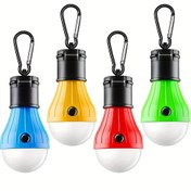 Resim 4packs Tent Light, Taşınabilir LED Çadır Işığı Klipsli saç tokası Kasırga Acil Işık, LED Kamp Ampulü Kamp Çadır Işığı Kamp Ekipmanları Yürüyüş Sırt Çantası Balık Tutma Karanlık 