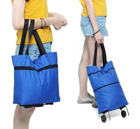 Resim Sunup Tekerlekli Katlanabilir Pratik Pazar Çantası 