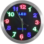 Resim yakpen Işıklı Duvar Saati Led Işıklı Duvar Saati Gece Lambası Hediyelik Saat 