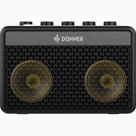 Resim Mini Gitar Amfisi DA-10, 5W, Taşınabilir, Şarj Edilebilir, Clean & Overdrive - Siyah 