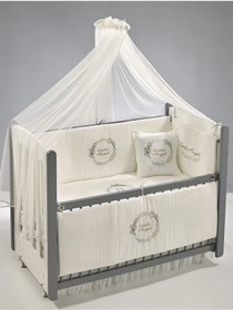 Resim Meltem Smart Angel Nakışlı Pamuklu Bebek Uyku Seti 60x120 cm 
