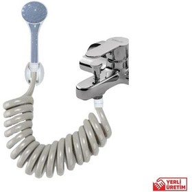 Resim Plasyay Spiral Elektikli Şofben Duş Hortum Seti 3 Metre Gri 