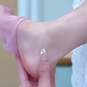 Resim 2 Adet Silikon Ayak Çorabı - Nemlendirici ve Çatlama Önleyici, Şeffaf Parmaklı Nefes Alabilir Yumuşak Bej Renkli, Erkek ve Kadınlar İçin Unisex Tasarım, Plaj ve Günlük Kullanım, Ayak Koruyucu, Cilt Dostu Kumaş, Rahat Ayakkabı, Yaşam Tarzı 