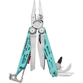 Resim Leatherman Signal Aqua Silver Çok Amaçlı Multi Tool Mavi 