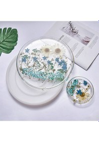 Resim Epoksi Silikon Kalıp Yuvarlak Bombeli Tepsi Ve Sunumluk Silikon Kalıbı 