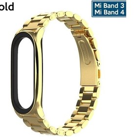Resim Mijobs Xiaomi Mi Band 4 Akıllı Saat 3 Bakla Çelik Kayış Kordon- 5775 