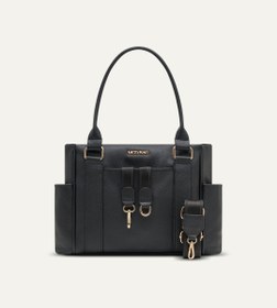 Resim Elena Siyah E. Deri Bebek Çantası 