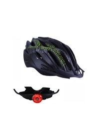 Resim Monero Bisiklet Kaskı Yetişkin Vizörlü - Ledli-fileli Siyah R-26 56 - 58 Cm / M Rectus Siyah 