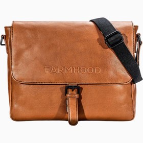 Resim Memphis Deri Messenger Evrak Çantası 32 cm Lüks - Açık Kahverengi 