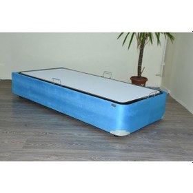 Resim Bengimobilya Baza Taytüyü Turkuaz Model Silinir Kapitone Başlık Metal Transm 