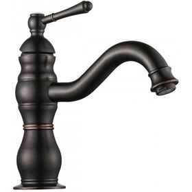 Resim Fkn Royal Kısa Lavabo Bataryası Siyah 