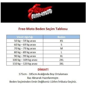 Resim Free - Moto Free-Moto Motorsikletçi Cepli Dik Yaka Neopren Yelek 
