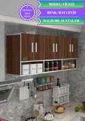 Resim Kenzlife Hazır Mutfak Vice Cvz 060*180*22 Mutfak Banyo Dolabı Kapaklı Raflı 