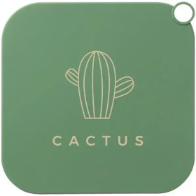 Resim Elmpaly Yeşil Kaktüs Desenli Kare Zemin Açma Kapağı Kokusuz Banyo Duş Gideri 