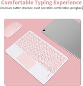 Resim Besthome1 Bluetooth Klavye Fare Seti, 10m Mesafe, 800-1600 Dpi, İos/android/windows Uyumlu, Şık Tasarım - Sarı Diğer 