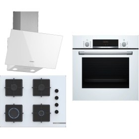 Resim Bosch Beyaz 3 Lü Ankastre Set 300 ( HBF514BW1T - POP7C2P30O - DWK63PJ20T ) 