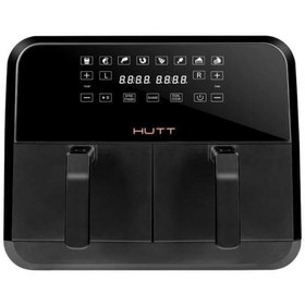 Resim HUTT D8 Çift Hazneli Air Fryer Yağsız Fritöz (4+4) 8 Lt. Dokunmatik Ekran, Pişirme Kabı 