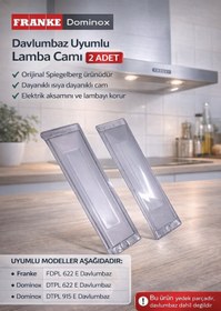Resim iyi parça Dominox Davlumbaz Lamba Camı - Işık Ampul Muhafaza Kapağı 