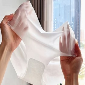 Resim 6 çift ultra-ince Kadın buzlu ipek külot, yazın olmazsa olmaz serin kadın külotları 