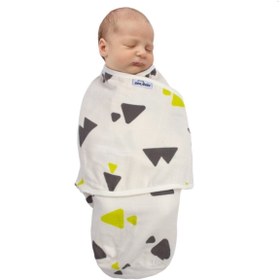 Resim Sevi Bebe Organik Müslin Kundak Üçgen Desen 